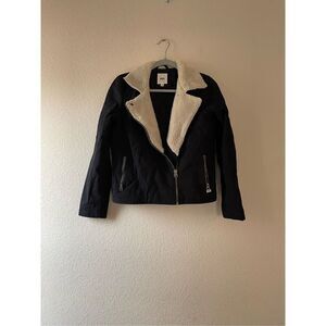 Vans Sherpa lined moto twill jacket size‎ small